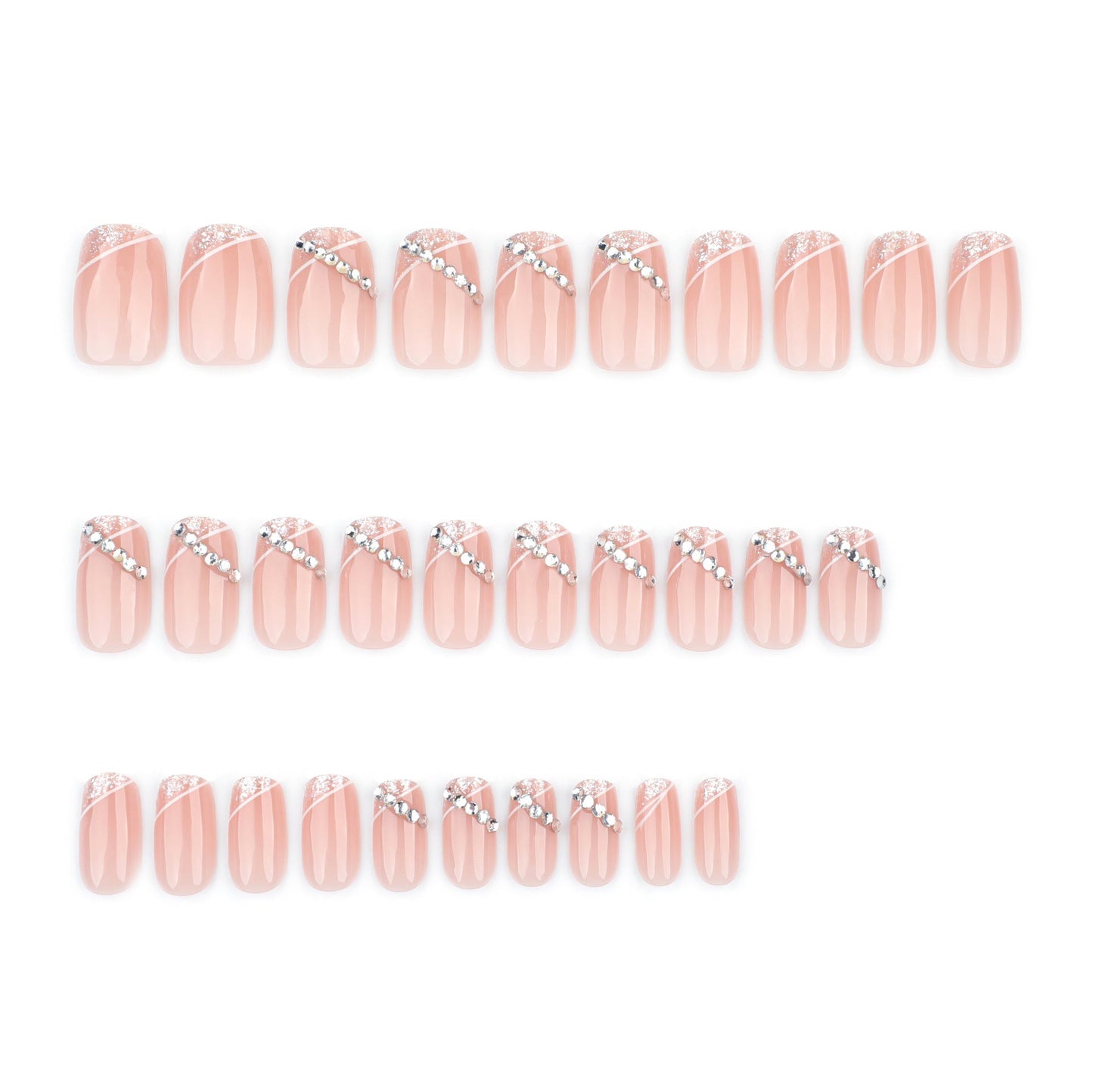 24pcs/Set Press On Nails GN050