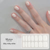 Nail wraps Silky milky white