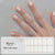 Nail wraps Silky milky white