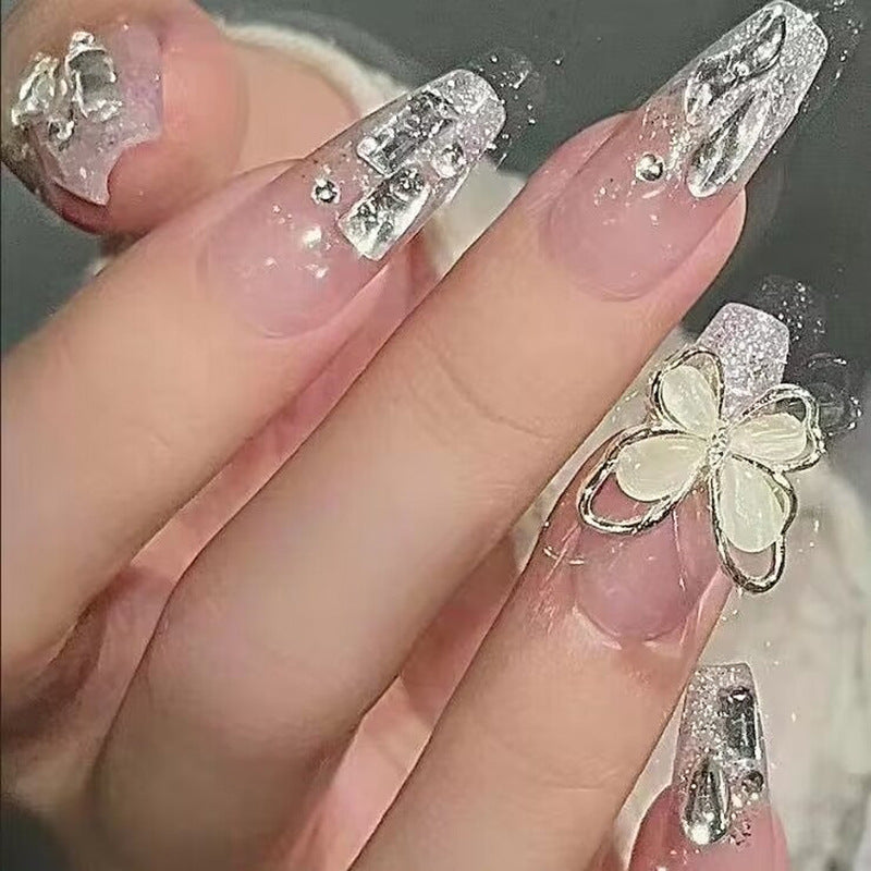 Butterfly fake nails