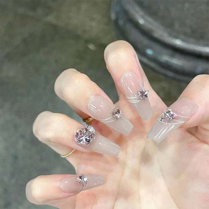 Spicy girl explodes and flashes through fake nail