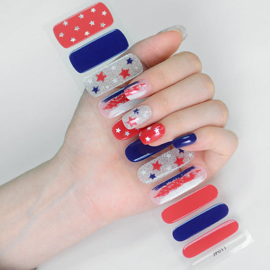 Semicured UV gel nail sticker kit JP011