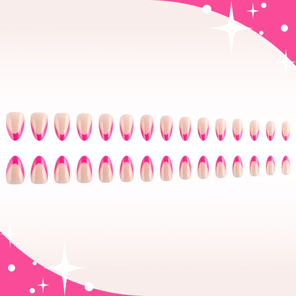 30 pieces rose red regular edge