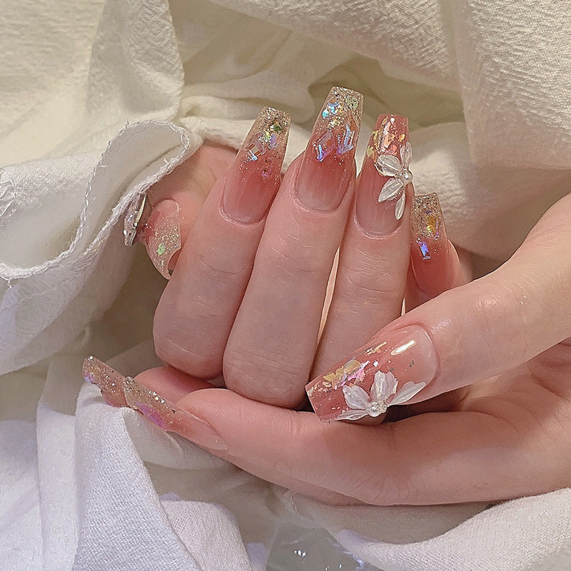 Spicy girl explodes and flashes through fake nail