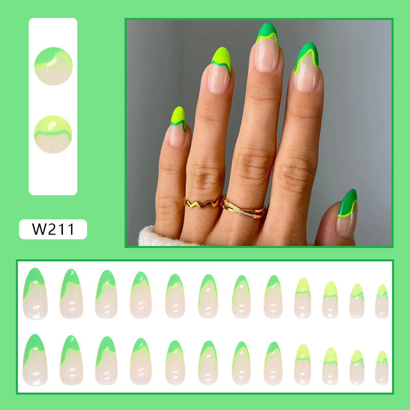 24Pcs press on nail W211