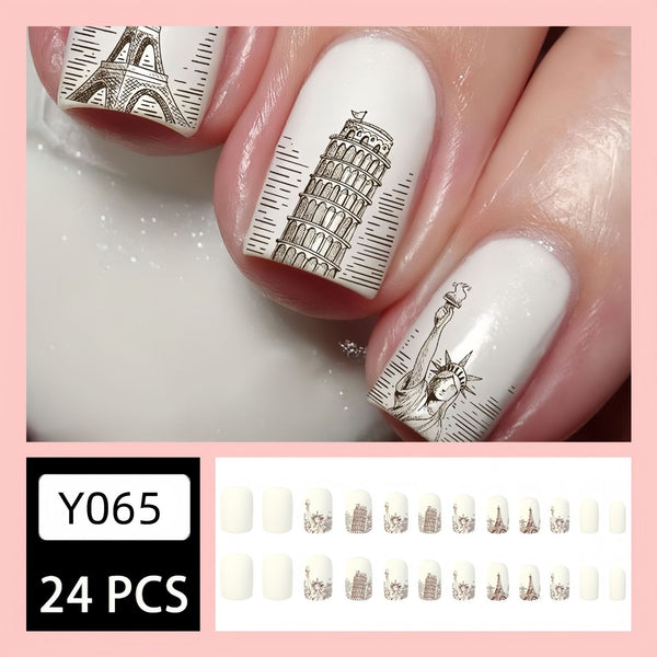 24pcs/Set Press On Nails
