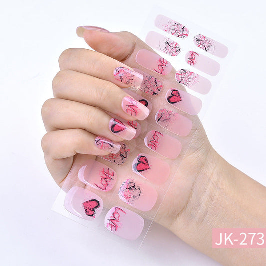 Semi-Cured Gel Nail sticker kit JK273