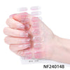 Semicured UV gel nail sticker kit NF240148