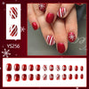 Short Glossy Christmas Nail Art