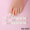 Bandes de vernis gel pour les pieds