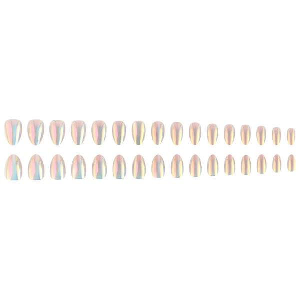 Pink Blue Aurora Cat's Eye 32 pieces