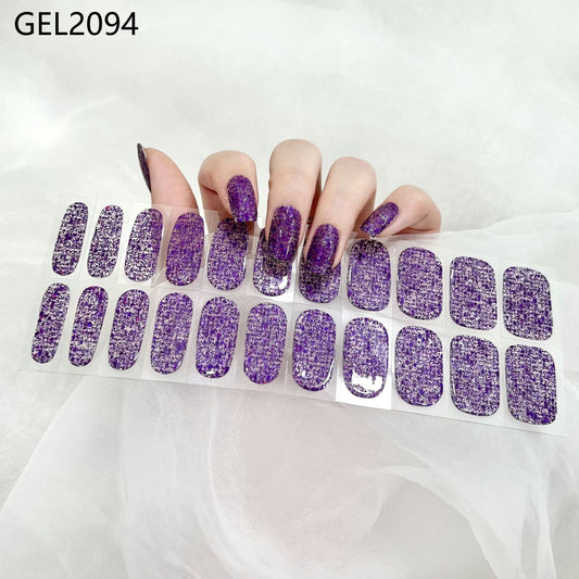 Semicured UV gel nail sticker kit GEL2094