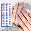 26 finger solid color cat eye no-bake manicure sticker