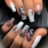 Black pattern branches and leaves