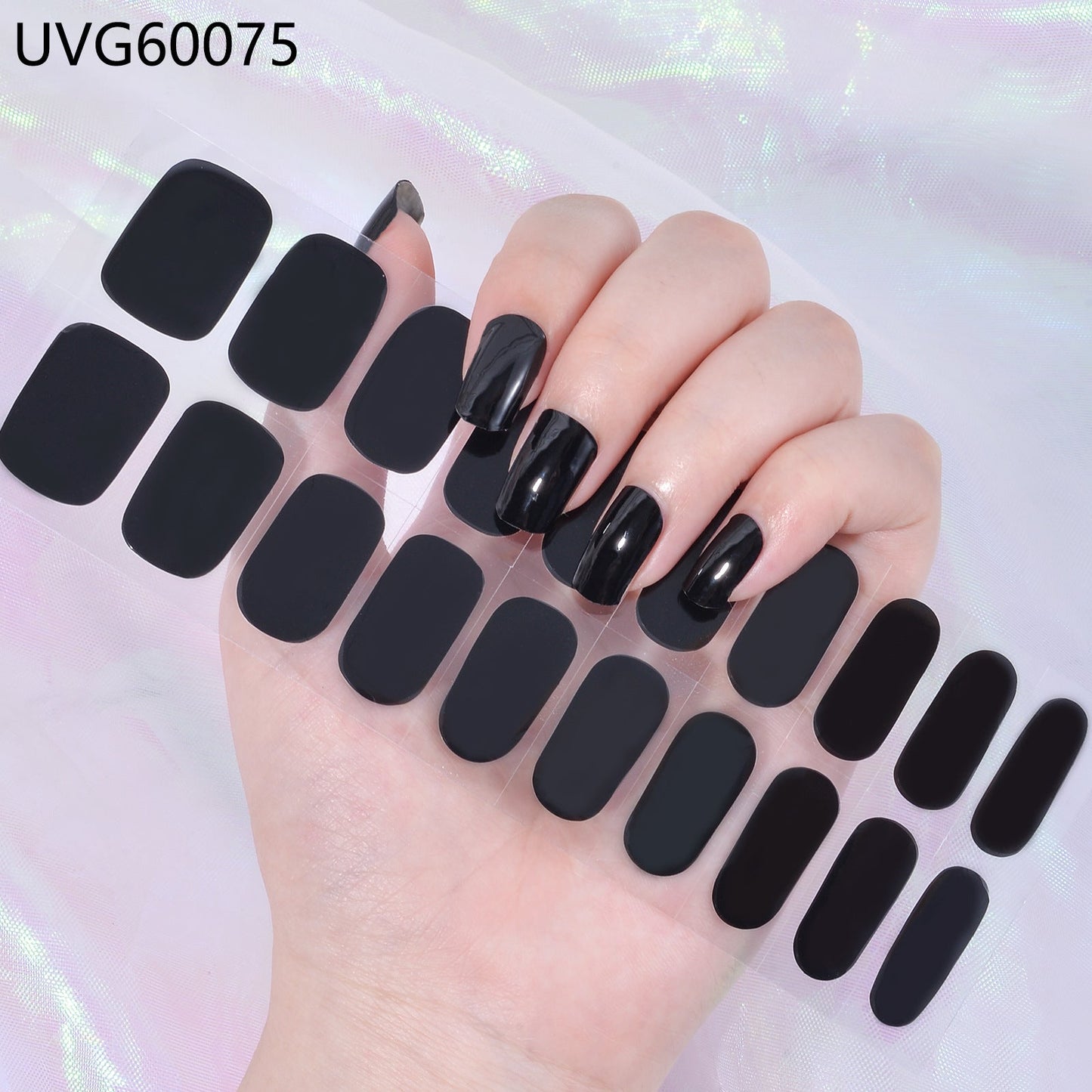 Semicured UV gel nail sticker kit UVG60075