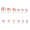 240 pieces of boxed ballet square fake nails