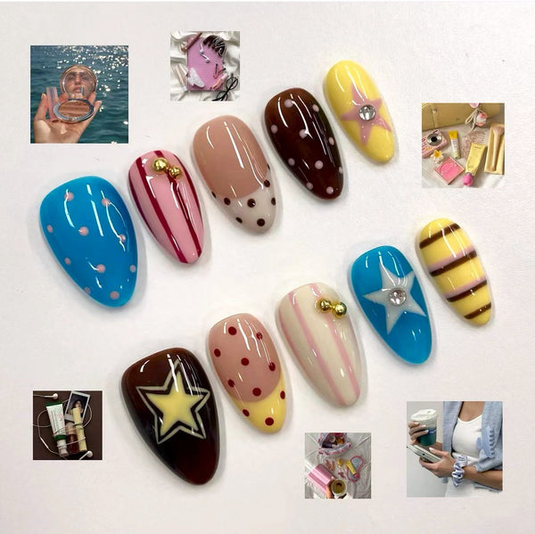 30 pcs French Color Dopamine
