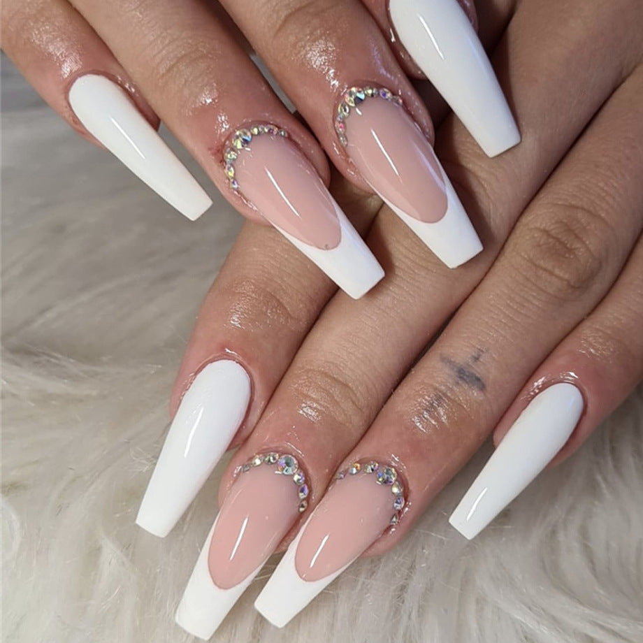 Diamond inlaid nail patch