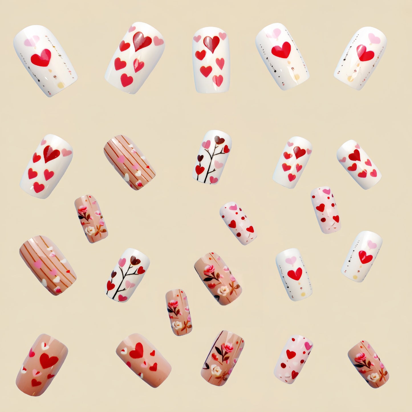 24pcs/Set Press On Nails
