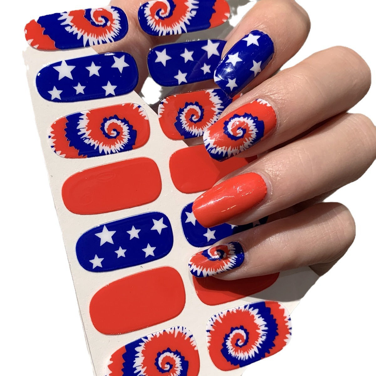 Independence day nail wraps