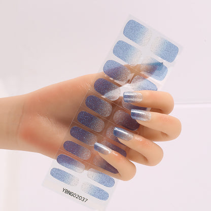 Semicured UV gel nail sticker kit