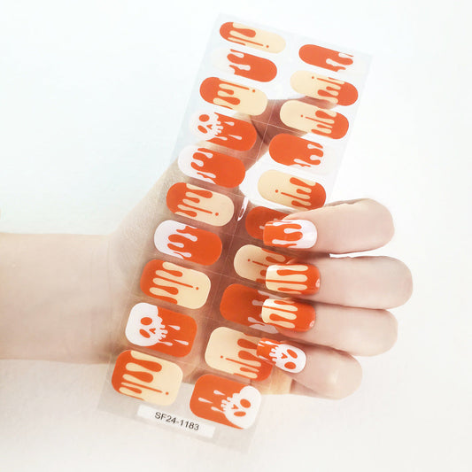 Semicured UV gel nail stickers SF24-1183