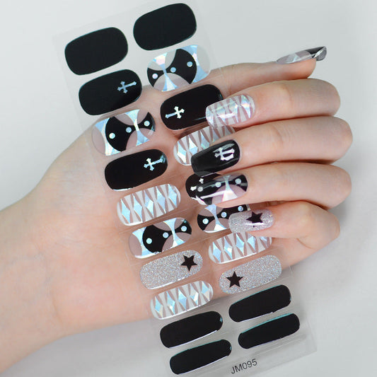 Semicured UV gel nail sticker kit JM095