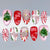 30 pieces pink Christmas