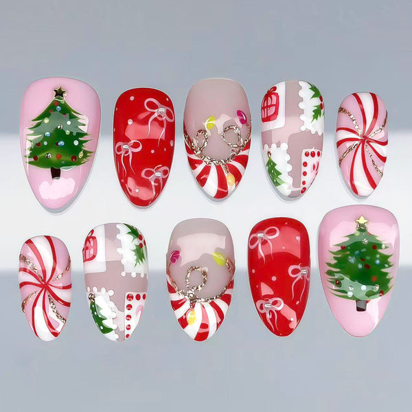 30 pieces pink Christmas