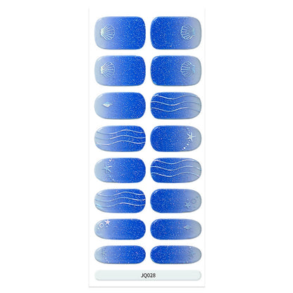 Semicured UV gel nail sticker kit JQ028