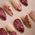 Hot stamping butterfly stripes 30 pieces