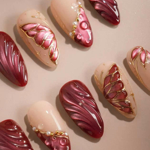 Hot stamping butterfly stripes 30 pieces