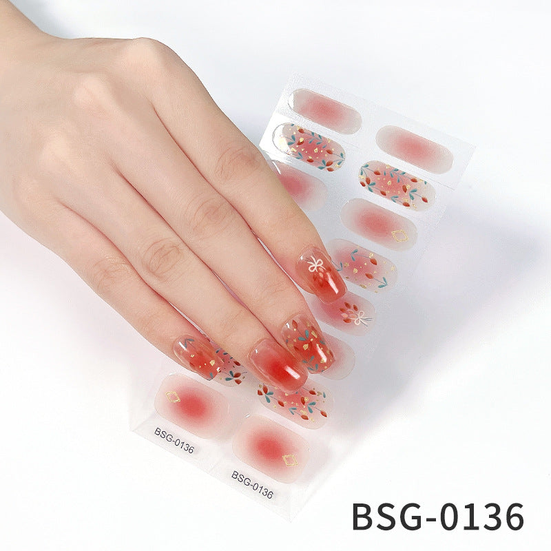 Semi-cured Gel Nail WrapsBSG-0136