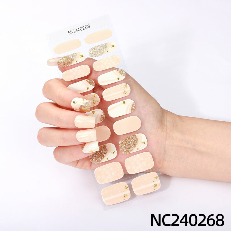 Semicured UV gel nail sticker kit NC240268