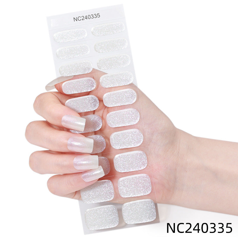 Semicured UV gel nail sticker kit NC240335