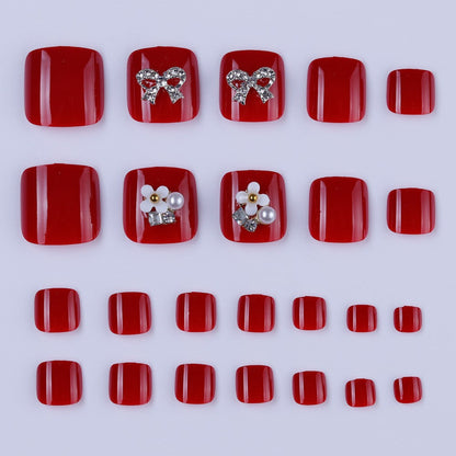 Press On Toe nails Set 24pcs/set XNT040