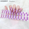 UV gel nail sticker semi-cured