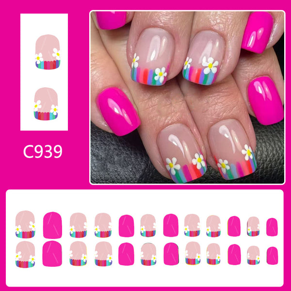 24pcs/Set Press On Nails