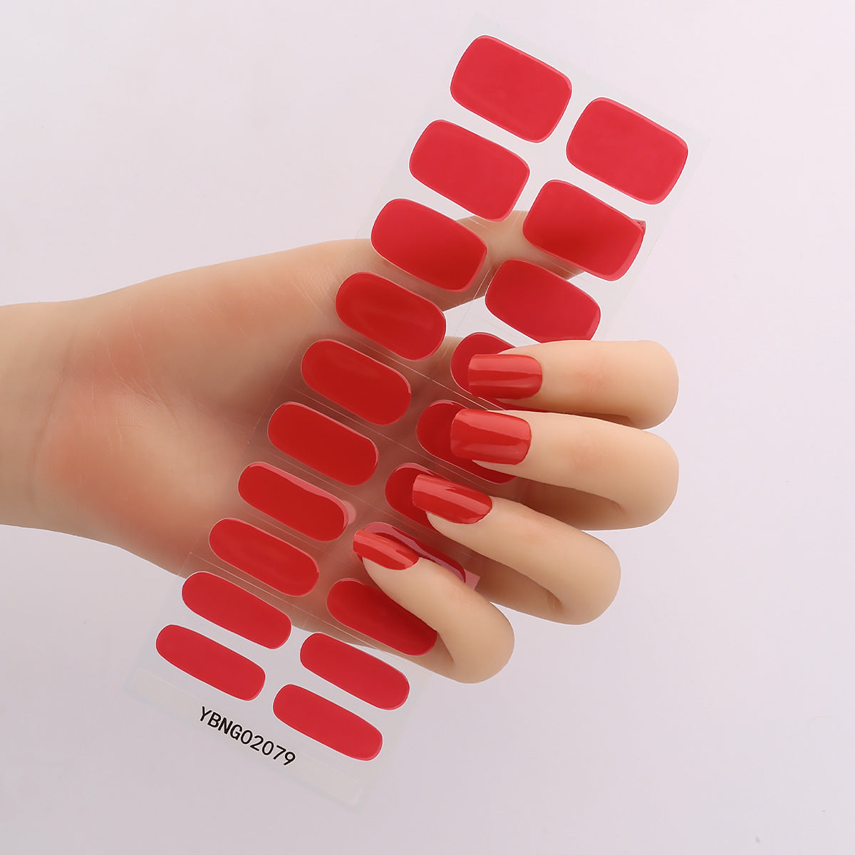 Semicured UV gel nail sticker kit