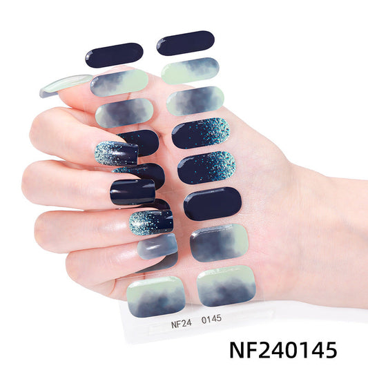 Semicured UV gel nail sticker kit NF240145