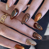 30pcs Ins chocolate brown