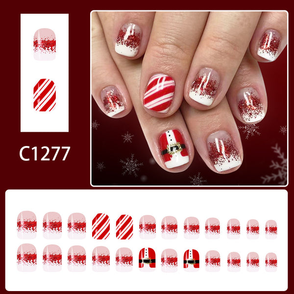 24pcs/Set Press On Nails C1277