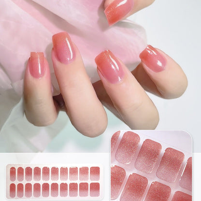 Semicured UV gel nail sticker kit ES-83 flashing