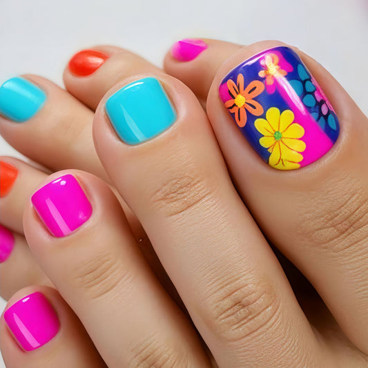 Pedicure fake nail Y824