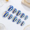 Blue and Purple Symphony Cat's Eye Aurora 32 pieces