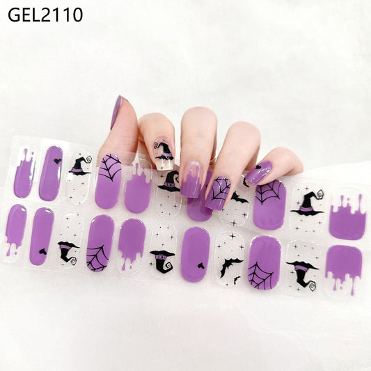 Semicured UV gel nail sticker kit UVG60084