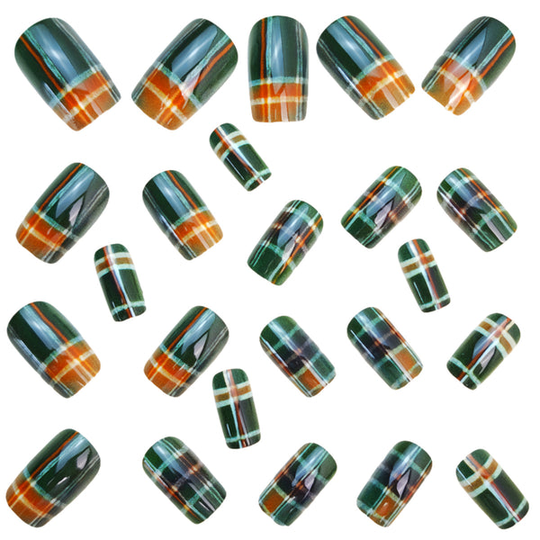 24pcs/Set Press On Nails Y1211