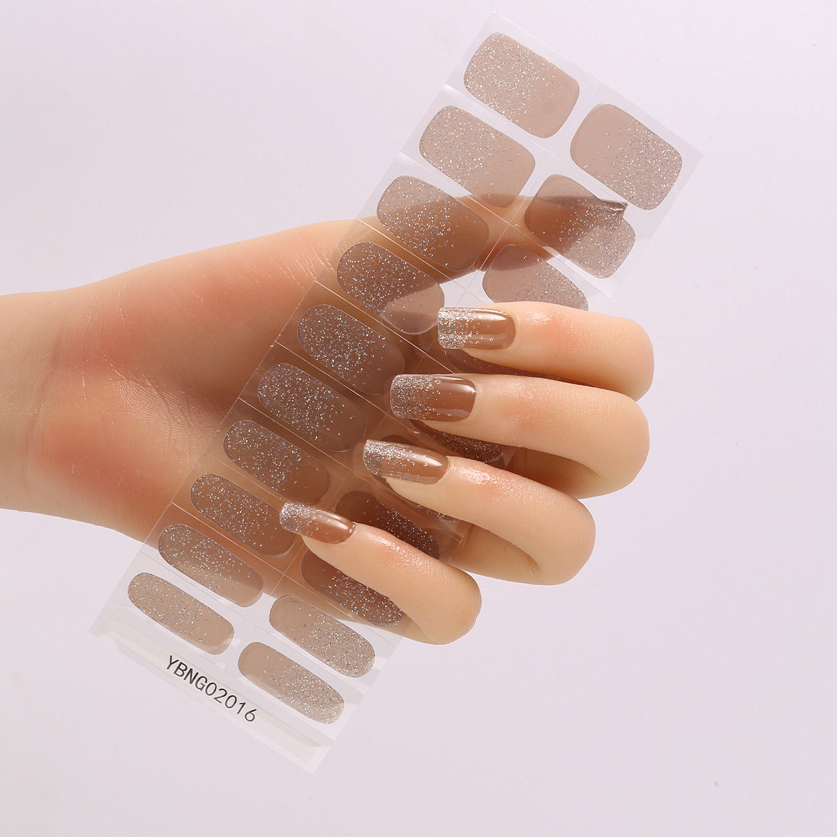 Semicured UV gel nail sticker kit YBNG02016