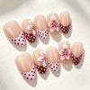 30 pcs 3D Steel Ball Peach Blossom Polka Dot