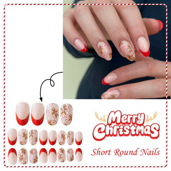 24pcs/Set Press On Nails JB931